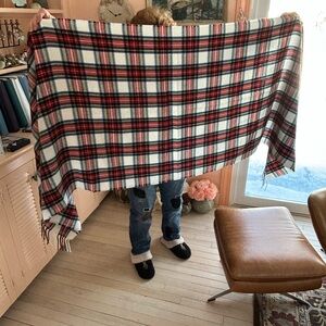 J. Crew Multicolor Plaid Scarf NWT